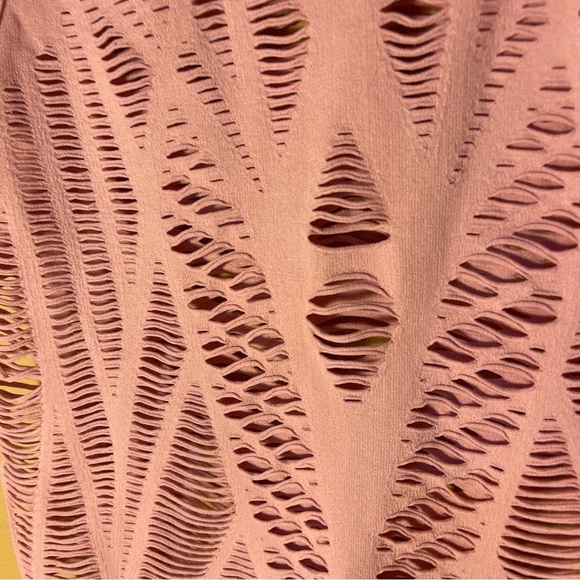 90 DEGREE BY REFLEX Sleeveless Activewear Tank Top Light Pink Cutout Size Small - Picture 7 of 12